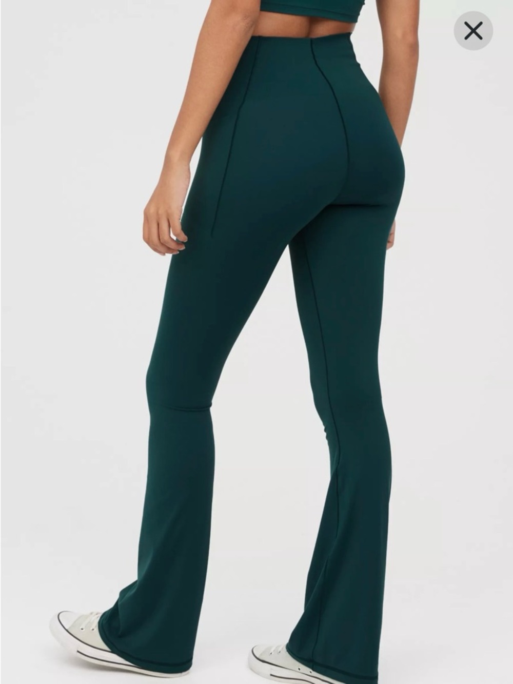 Offline by Aerie medium NWT real me xtra bootcut leggings green high rise